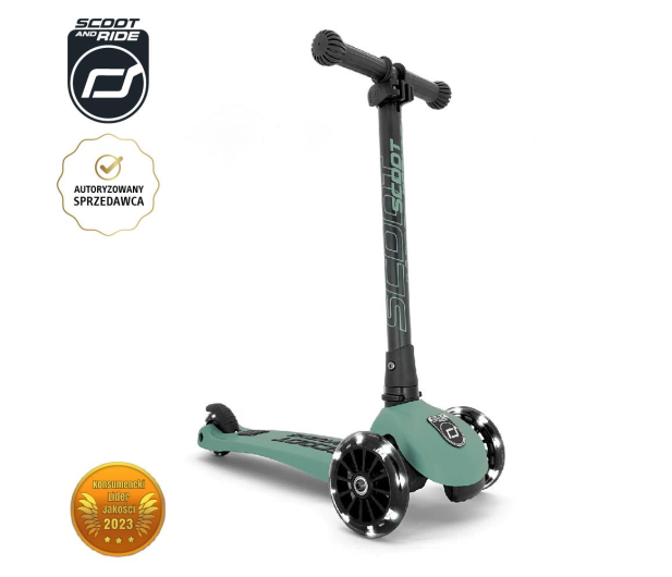 Scoot & Ride Highwaykick 3 LED Hulajnoga Balansowa 3+ Forest - 580585 - zdjęcie 2